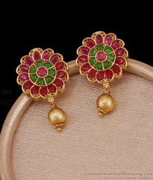 Attractive Kemp Stone Antique Earring Floral Design ER5650
