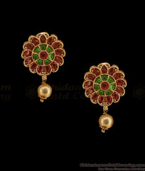 Attractive Kemp Stone Antique Earring Floral Design ER5650