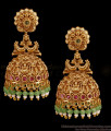 Latest Peacock Design Nagas Temple Wear Jhumki Earring Online ER5654