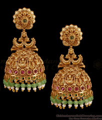 Latest Peacock Design Nagas Temple Wear Jhumki Earring Online ER5654