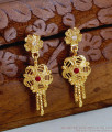 Classic Micro Gold Polish Stone Dangler Earring Online ER5667 Classic Micro Gold Polish Stone Dangler Earring Online ER5667