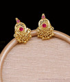 Latest Ruby Stone Gold Imitation Stud Earring Online ER5668 Latest Ruby Stone Gold Imitation Stud Earring Online ER5668