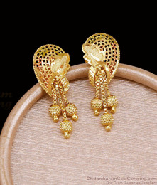 Classic Mango Design Gold Imitation Earring For Brides ER5676