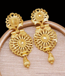 New Model Forming Gold Bridal Earring Mango Design For Brides ER5679