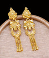 Trendy Two Gram Gold Long Dangler Earring Flower Design For Brides ER5680 Trendy Two Gram Gold Long Dangler Earring Flower Design For Brides ER5680