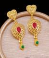 Stylish Heart Design Gold Imitation Long Dangler Earring Online ER5681 Stylish Heart Design Gold Imitation Long Dangler Earring Online ER5681