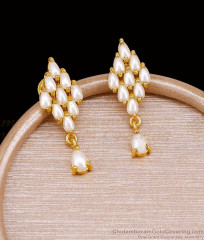 South Indian Gold Imitation Pearl Earring For Women ER5682 South Indian Gold Imitation Pearl Earring For Women ER5682