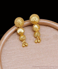Light Weight Gold Plated Earring Hanging Beads Designs ER5686 Light Weight Gold Plated Earring Hanging Beads Designs ER5686