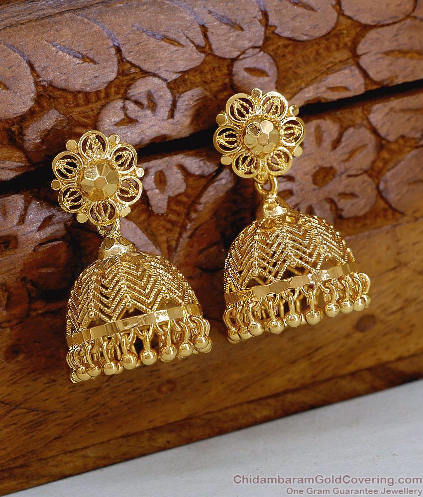 Traditional 1 Gram Gold Jhumki Earring Buy Online ER5688