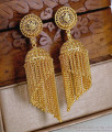 Premium Quality Hanging Chain Gold Imitation Jhumki For Wedding ER5713 Premium Quality Hanging Chain Gold Imitation Jhumki For Wedding ER5713