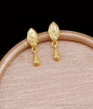 Plain Gold Imitation Drop Earring For Daily Use ER5716 Plain Gold Imitation Drop Earring For Daily Use ER5716