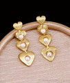 Latest Heart Design Layered Pearl Earring For Party Wear ER5718