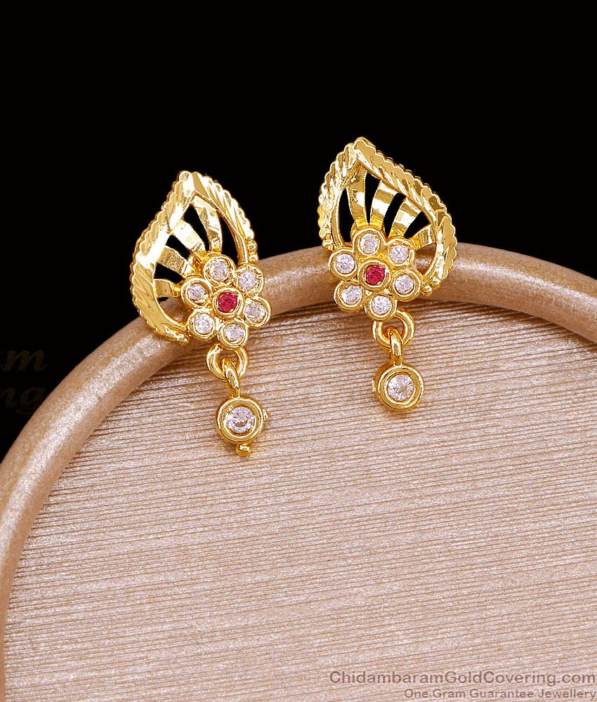 Trendy Mango Design Gold Imitation Stone Stud Earring ER5725 Trendy Mango Design Gold Imitation Stone Stud Earring ER5725