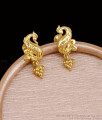 Simple Gold Design Peacock Stud Earring Shop Online ER5728