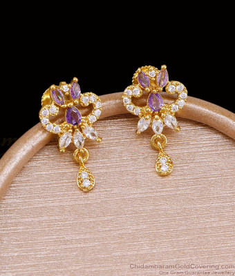 New Model Ad Stone Gold Plated Earring For Party Wear ER5729