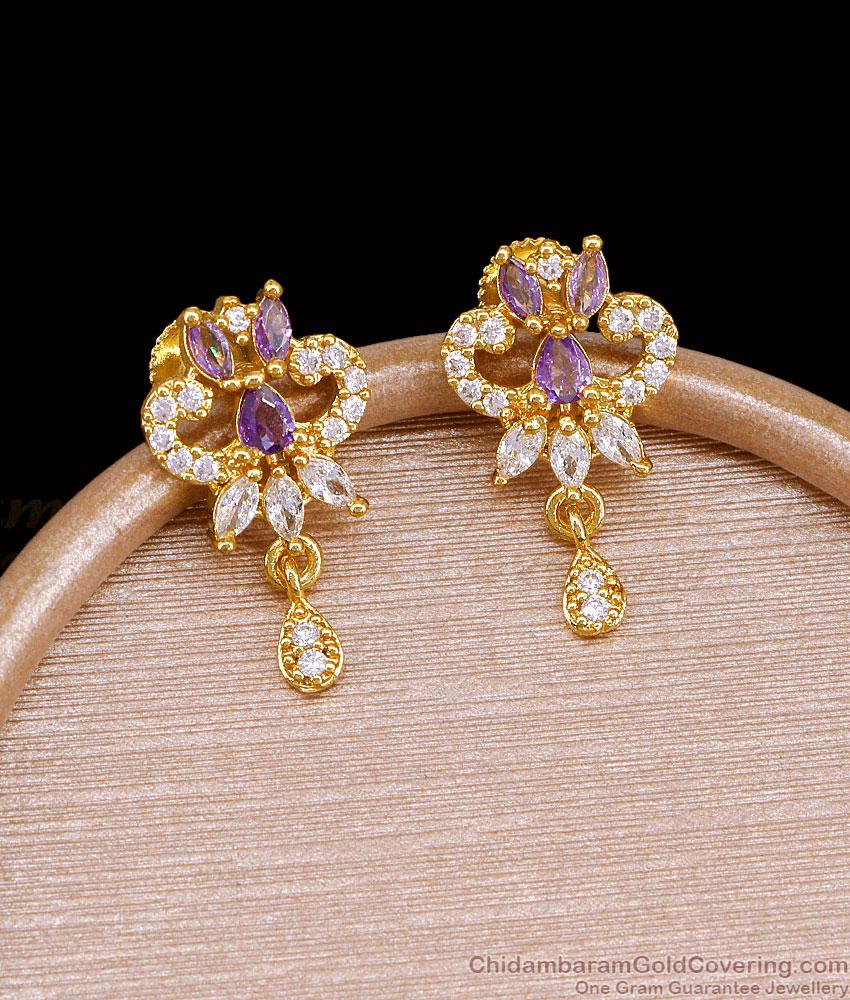 New Model Ad Stone Gold Plated Earring For Party Wear ER5729 New Model Ad Stone Gold Plated Earring For Party Wear ER5729