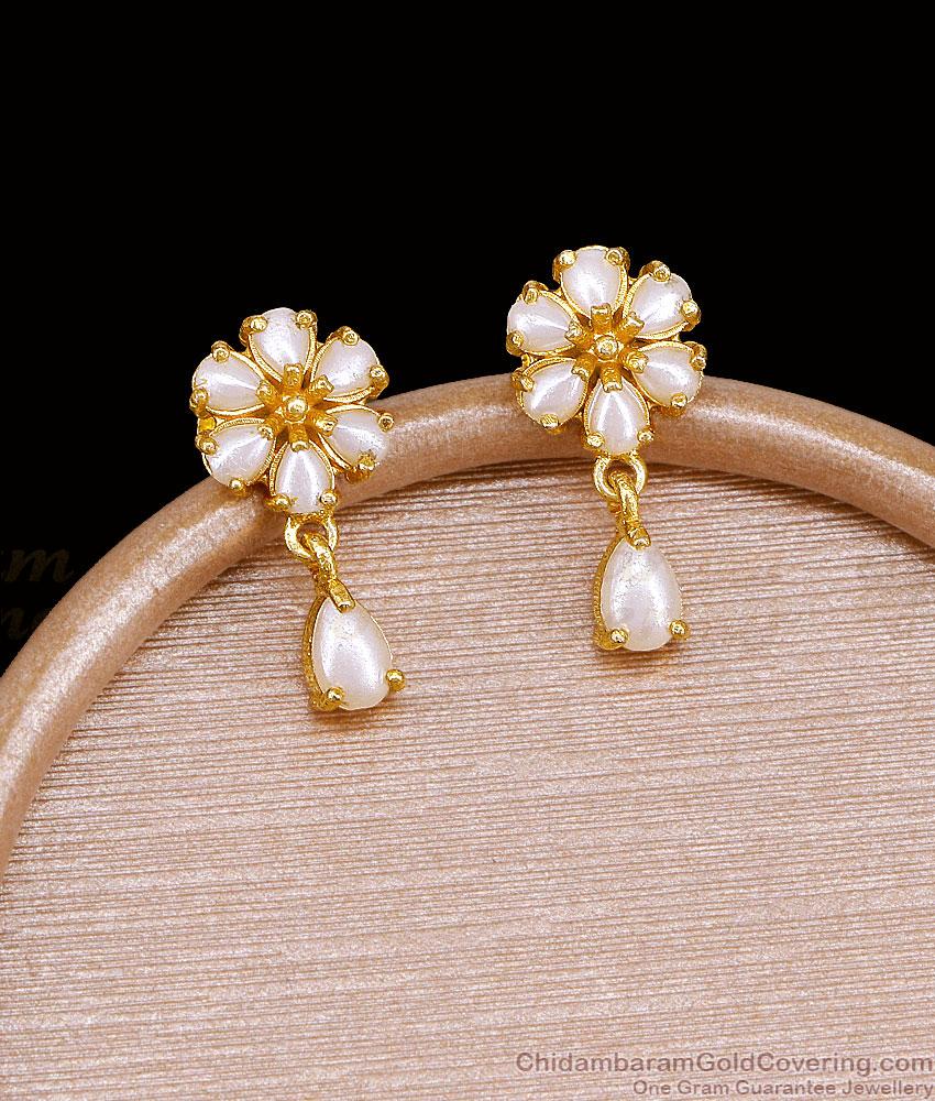 South Indian Gold Imitation Pearl Earring Collections ER5730 South Indian Gold Imitation Pearl Earring Collections ER5730