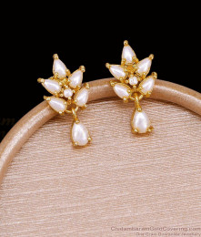 Elegant Onam Festival Pearl Stud Earring Shop Online ER5731
