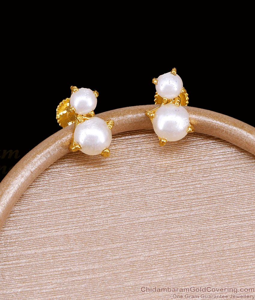Daily Wear Gold Plated Pearl Stud Earring At Affordable Price ER5739 Daily Wear Gold Plated Pearl Stud Earring At Affordable Price ER5739