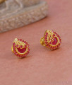 Stylish Ruby Stone Gold Plated Stud Earring Collection Online ER5746