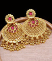 Beautiful Ruby Stone Long Dangler Earring Wedding Jewelry ER5754 Beautiful Ruby Stone Long Dangler Earring Wedding Jewelry ER5754