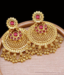 Beautiful Ruby Stone Long Dangler Earring Wedding Jewelry ER5754 Beautiful Ruby Stone Long Dangler Earring Wedding Jewelry ER5754
