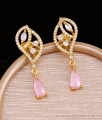 Glittering Pink Ad Stone Drop Earring For Women ER5755 Glittering Pink Ad Stone Drop Earring For Women ER5755
