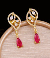 Ruby Stone Gold Imitation Dangler Earring Shop Online ER5758 Ruby Stone Gold Imitation Dangler Earring Shop Online ER5758