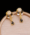 Black Ad Stone 1 Gram Gold Earring For Women Fashion ER5760 Black Ad Stone 1 Gram Gold Earring For Women Fashion ER5760
