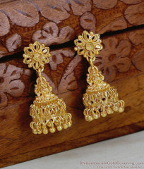Traditional Gold Plated Jhumka Earrings For Women ER5781 Traditional Gold Plated Jhumka Earrings For Women ER5781