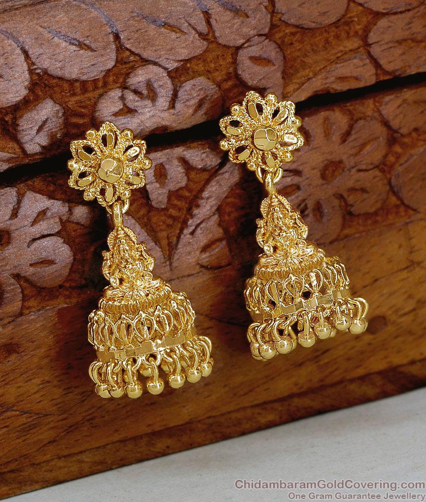 Traditional Gold Plated Jhumka Earrings For Women ER5781 Traditional Gold Plated Jhumka Earrings For Women ER5781