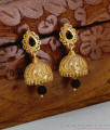 Black Onyx Gold Plated Jhumki Bell Earrings ER5782 Black Onyx Gold Plated Jhumki Bell Earrings ER5782