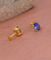 Blue Sapphire Oval Solitaire Stud Earrings Online ER5789 Blue Sapphire Oval Solitaire Stud Earrings Online ER5789