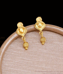 Regular Wear Gold Imitation Earring Matt Finish ER5793
