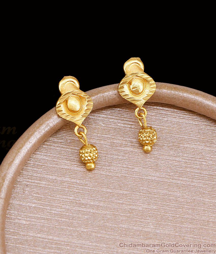 Regular Wear Gold Imitation Earring Matt Finish ER5793 Regular Wear Gold Imitation Earring Matt Finish ER5793
