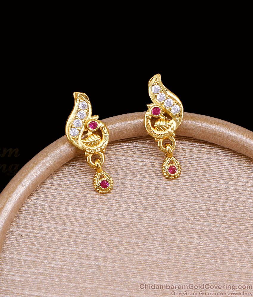 Traditional Peacock Design Gold Imitation Earring Online ER5800 Traditional Peacock Design Gold Imitation Earring Online ER5800
