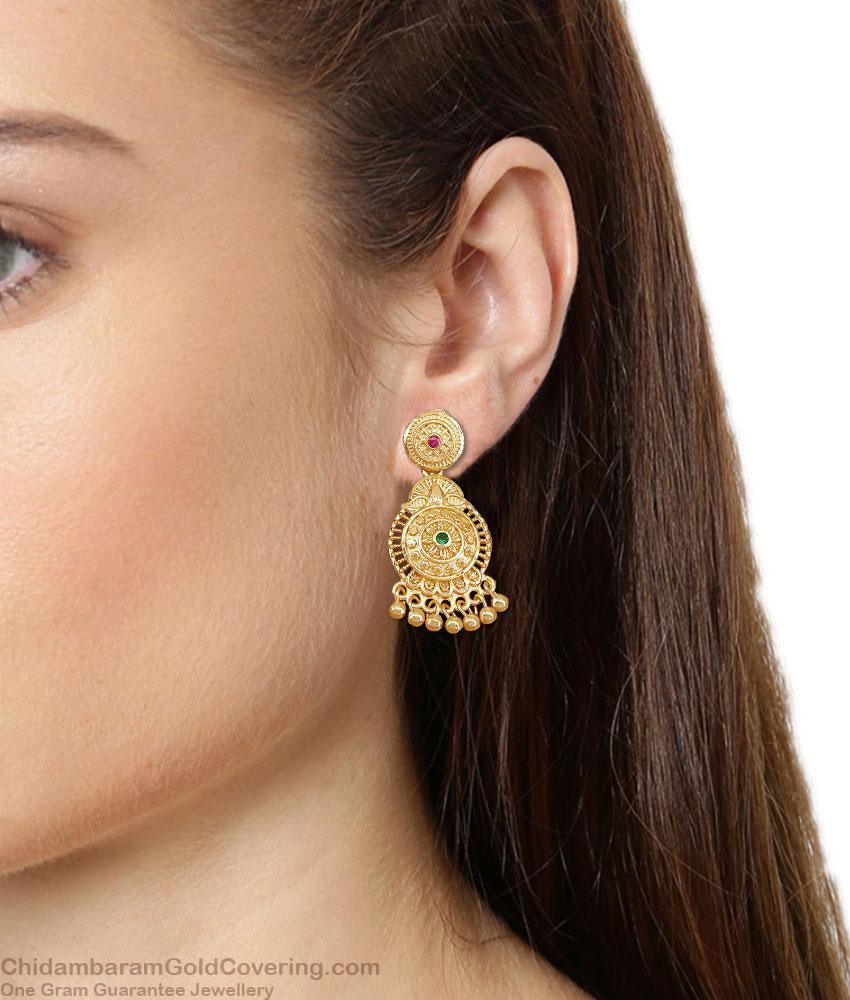Premium Quality Bridal Wear Long Dangler Earring Online ER5809 Premium Quality Bridal Wear Long Dangler Earring Online ER5809