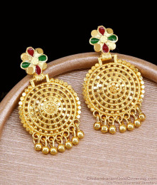 New Arrival Dubai Gold Earring Enamel Pattern For Wedding ER5810 New Arrival Dubai Gold Earring Enamel Pattern For Wedding ER5810