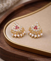 Traditional Big Screw Back Impon Stone Earring ER5815 Traditional Big Screw Back Impon Stone Earring ER5815