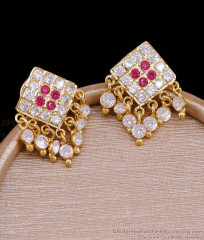 New Model Gati Stone Designer Impon Earring Online ER5816