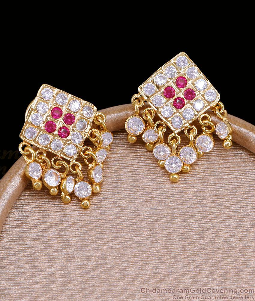 New Model Gati Stone Designer Impon Earring Online ER5816 New Model Gati Stone Designer Impon Earring Online ER5816