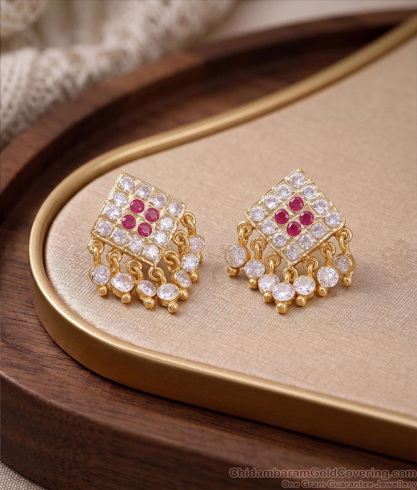 New Model Gati Stone Designer Impon Earring Online ER5816 New Model Gati Stone Designer Impon Earring Online ER5816