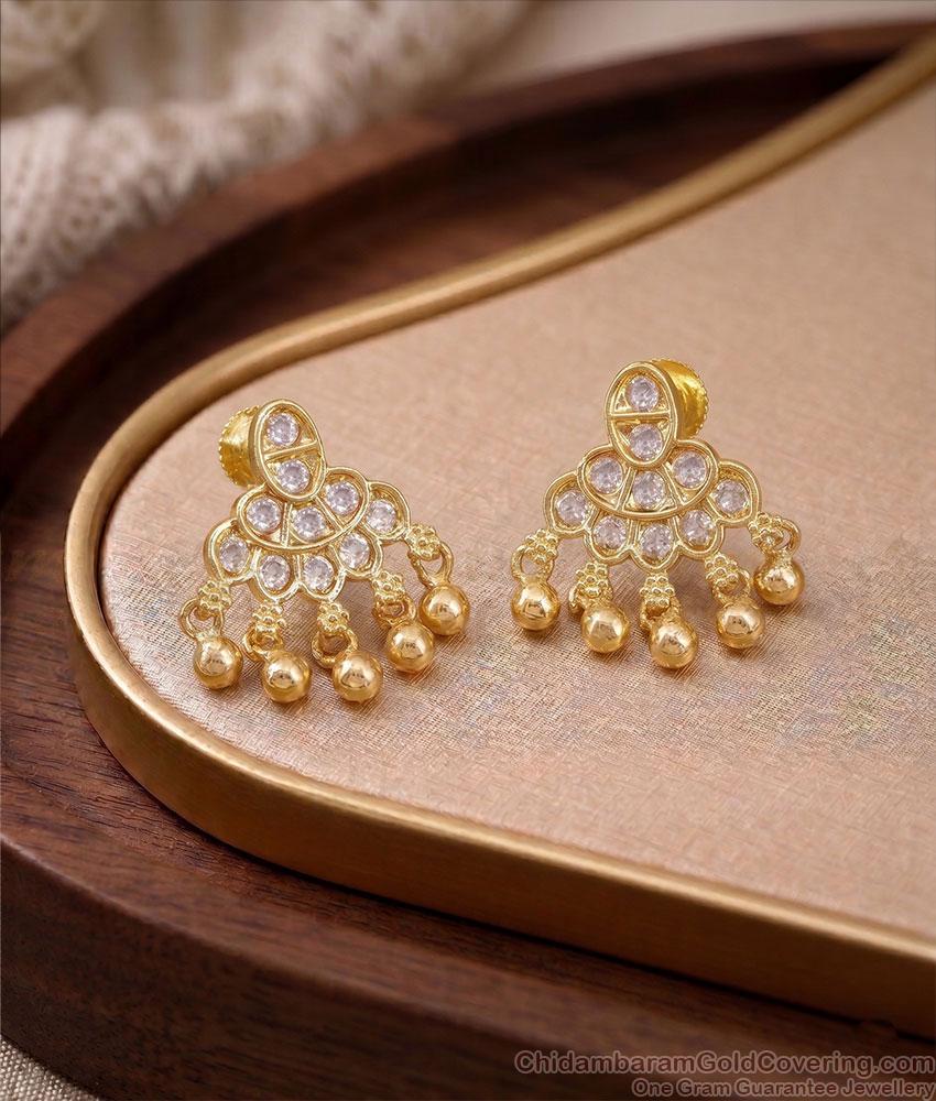 Elegant 5 Metal Ad Traditional Hanging Earrings ER5821 Elegant 5 Metal Ad Traditional Hanging Earrings ER5821