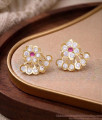 Buy New Model Floral Ruby Dangler Earrings ER5822 Buy New Model Floral Ruby Dangler Earrings ER5822