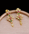 Multicolor Stone Floral Drop Earrings Impon Jewelry ER5823 Multicolor Stone Floral Drop Earrings Impon Jewelry ER5823