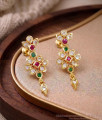 Multicolor Stone Floral Drop Earrings Impon Jewelry ER5823 Multicolor Stone Floral Drop Earrings Impon Jewelry ER5823