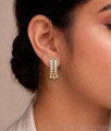 Beautiful Multi Stone Impon Rectangular Drop Earrings ER5826 Beautiful Multi Stone Impon Rectangular Drop Earrings ER5826
