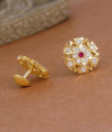 New Arrival Floral Design Impon Studs Stone Earring ER5832