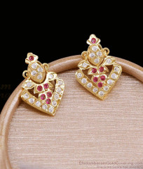Latest Screw Back 5 Metal Dangler Earring ER5837 Latest Screw Back 5 Metal Dangler Earring ER5837