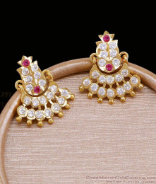 Temple Wear Impon Stone Earring 5 Metal Jewelry ER5840 Temple Wear Impon Stone Earring 5 Metal Jewelry ER5840